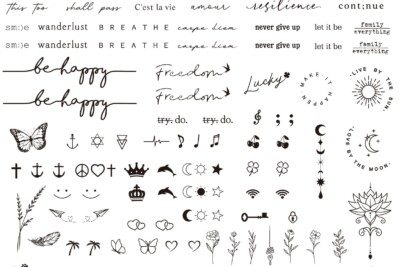 Ejemplos de tatuajes minimalistas